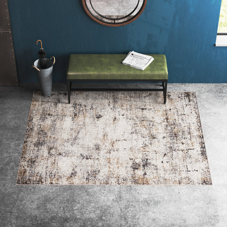 Steelside™ Romano Abstract Beige/Gray Area Rug & Reviews Wayfair
